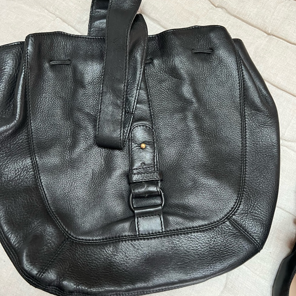 Black Leather Handbag